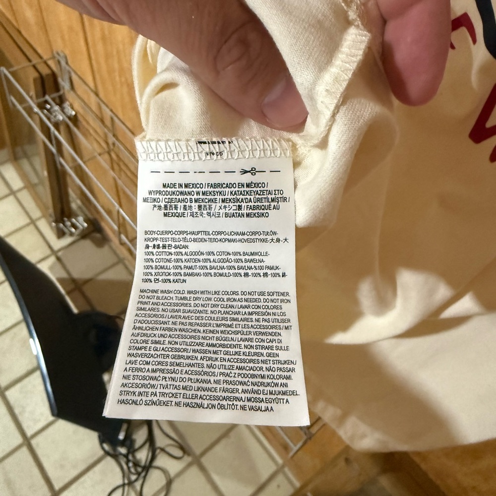 Vans Off-White Long Sleeve Men's Tee - Picture 7 of 7